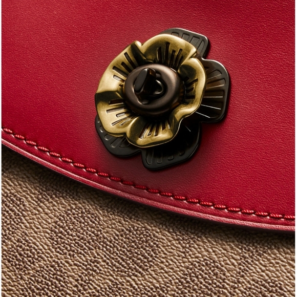 COACH Coated Canvas Signature Parker Handle Bag - Picture 3 of 6